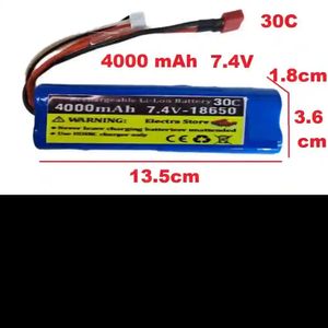 باتری لیتیوم 30C 7.4V 4000mAh - باتری ماشین آفرود برند الکترا