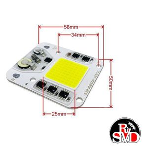 ماژول سفید پرژکتوری مربعی COB 50W 220V LY