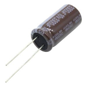 خازن الکترولیتی 3300uF / 10V تایوانی مارک TAICON با طول عمر بالا