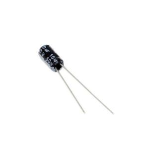 خازن الکترولیتی ایستاده 100µF ولتاژ 25V سایز 12x6.5mm