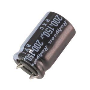 خازن الکترولیتی 150uF / 200V ژاپنی مارک RUBYCON