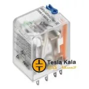 رله شیشه ای 10 آمپر واید مولر 8 پایه 2NO2NC ولتاژ کنترلی 24VDC مدل DRM270024LT برند Weidmüller