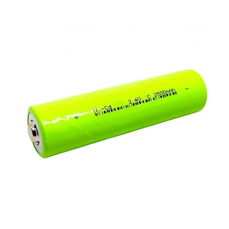 باتری 2.4 ولت ظرفیت 2500mAh نیکل کادمیوم مناسب چراغ قوه ها