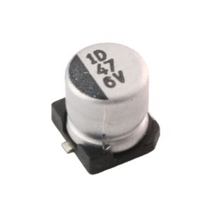 خازن SMD الکترولیت 47uF / 6.3V سایز 5x5 مارک SAMWHA