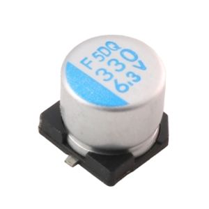 خازن SMD الکترولیت 330uF / 6.3V سایز 6.6x5.8 مارک NIPPON