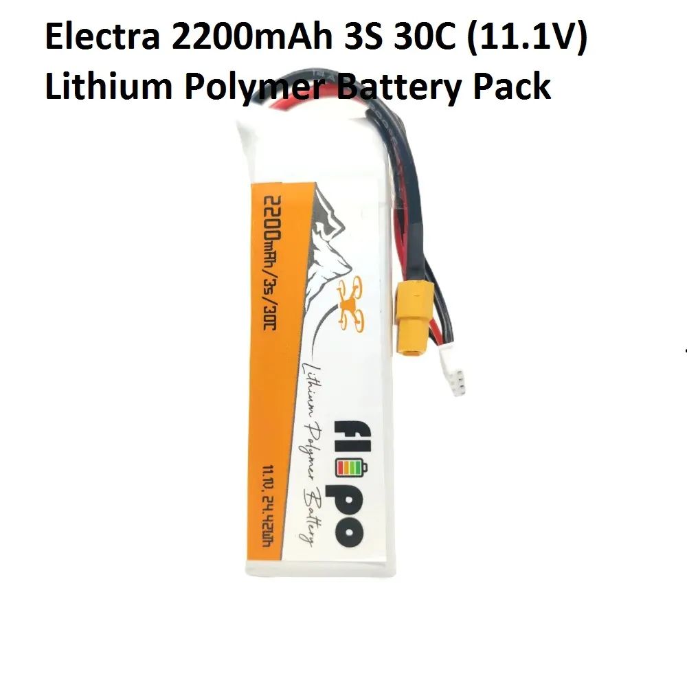 باتری پلیمری Electra 2200mAh 3S 30C (11.1V)  LIPO