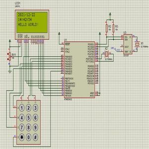 پروژه ساعت دقیق با تاریخ شمسی بر روی LCD کاراکتری