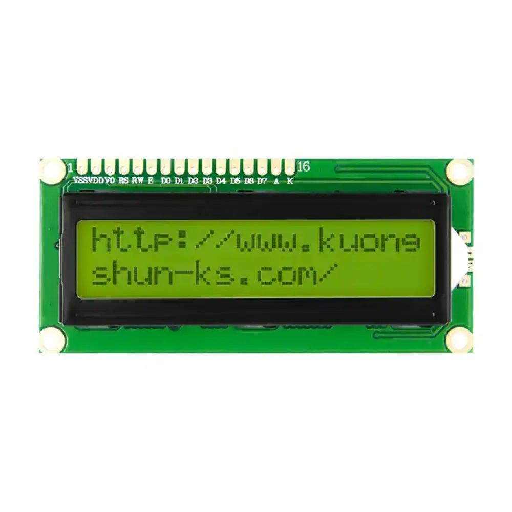 LCD کاراکتری 2x16 بک لایت سبز