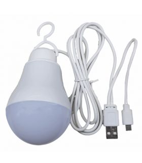 چراغ لامپی LED USB سیار 5 ولت خودرو و کمپی | رنگ بندی مختلف