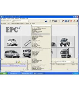 نرم افزار کاتالوگ و لیست شماره فنی قطعات مرسدس بنز Benz EPC