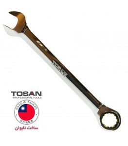 آچار سایز 12mm یکسر رینگ جغجغه ای 72 دنده توسن TOSAN تایوان