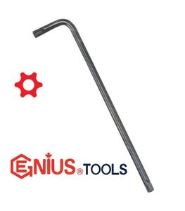 آچار آلن بلند سوراخ دار ستاره T سایز T55 جنیوس GENIUS مدل 582255T