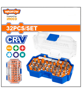 جعبه بیت و پیچ گوشتی 32 عددی سردریلی 1/4 اینچ وادفو WADFOW مدل WBS3B32