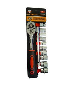 جعبه بکس ریلی 12عددی درایو 3/8 سایز 8تا19 تات تولز TAT TOOLS