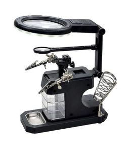 گیره مونتاژ ذره بین دار به همراه پایه هویه TE-803