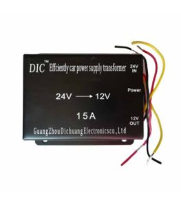مبدل و کانورتر 24 ولت به 12 ولت 15A آمپر DC برند DIC