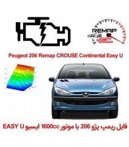 فایل ریمپ پژو 206 موتور 1600cc تیپ 5 ایسیو EASY U