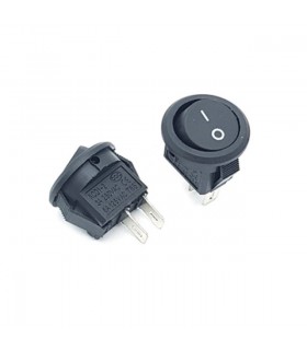 کلید راکر گرد خیلی کوچک دو حالته 2 پین  KCD1-601S | فروش تکی