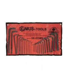 ست آچار آلن بلند 25 عددی اینچ و میلیمتر جنیوس GENIUS مدل HK-025MS