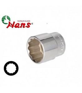 بکس سایز 12mm کوتاه (12پر/هزارخار) درایو 1/2 هنس مدل 4402