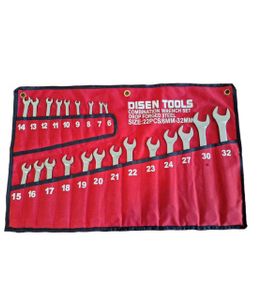 ست آچار 22 عددی یکسر تخت و رینگی دیزین  DISEN TOOLS