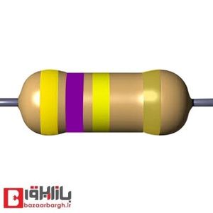 مقاومت 470 کیلو اهم 1/8 وات 5 درصد (بسته 500 عددی)