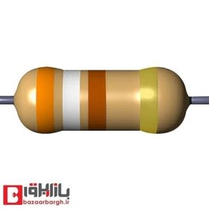 مقاومت 390 اهم 1/4 وات 5 درصد (بسته 50 عددی)