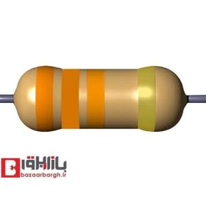 مقاومت 33 کیلو اهم 1/4 وات 5 درصد (بسته 50 عددی)