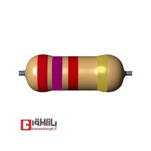 مقاومت 2.7 کیلو اهم 1/4 وات 5 درصد (بسته 50 عددی)