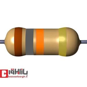 مقاومت 18 کیلو اهم 1/4 وات 5 درصد (بسته 50 عددی)