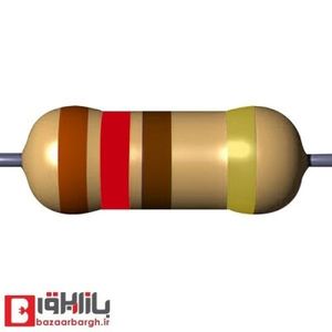 مقاومت 120 اهم 1/4 وات 5 درصد (بسته 50 عددی)