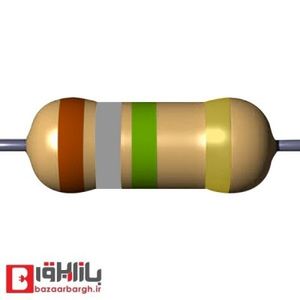 مقاومت 1.8 مگا اهم 1/2 وات 5 درصد (بسته 10 عددی)
