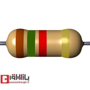 مقاومت 1.5 کیلو اهم 1/2 وات 5 درصد (بسته 10 عددی)