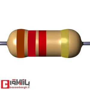 مقاومت 1.2 کیلو اهم 1/4 وات 5 درصد (بسته 50 عددی)