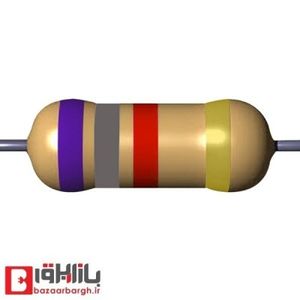 مقاومت 6.8 کیلو اهم 1/2 وات 5 درصد (بسته 10 عددی)