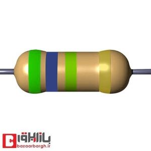 مقاومت 5.6 مگا اهم 1/2 وات 5 درصد (بسته 10 عددی)