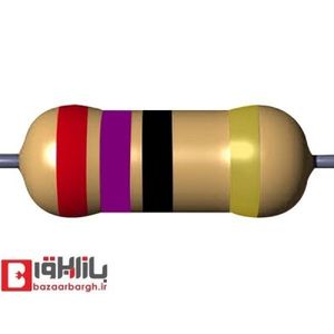 مقاومت 27 اهم 1/4 وات 5 درصد (بسته 50 عددی)