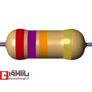 مقاومت 27 کیلو اهم 1/4 وات 5 درصد (بسته 50 عددی)