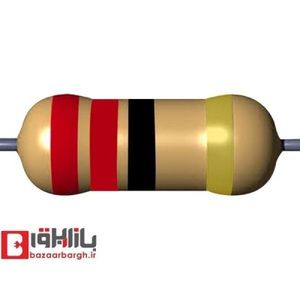 مقاومت 22 کیلو اهم 1/2 وات 5 درصد
