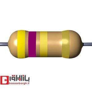 مقاومت 4.7 اهم 1/8 وات 5 درصد (بسته 500 عددی)
