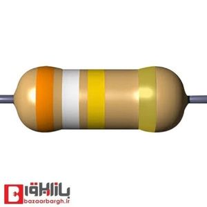 مقاومت 390 کیلو اهم 1/4 وات 5 درصد (بسته 50 عددی)
