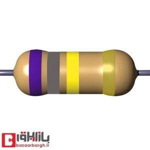 مقاومت 680 کیلو اهم 1/4 وات 5 درصد (بسته 50 عددی)
