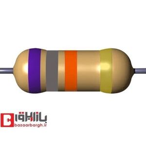 مقاومت 68 کیلو اهم 1/4 وات 5 درصد (بسته 50 عددی)