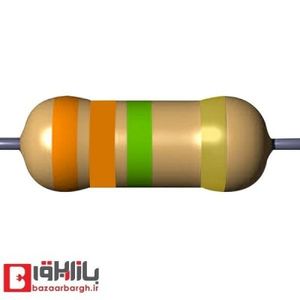 مقاومت 3.3 مگا اهم 1/2 وات 5 درصد (بسته 10 عددی)