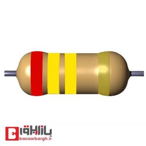مقاومت 240 کیلو اهم 1/4 وات 5 درصد (بسته 50 عددی)