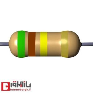 مقاومت 510 کیلو اهم 1/8 وات 5 درصد (بسته 500 عددی)