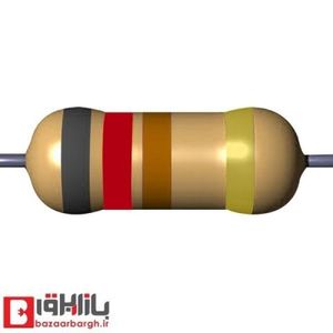 مقاومت 820 اهم 1/2 وات 5 درصد (بسته 10 عددی)