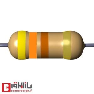 مقاومت 430 اهم 1/4 وات 5 درصد (بسته 50 عددی)
