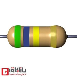 مقاومت 560 کیلو اهم 1/4 وات 5 درصد (بسته 50 عددی)