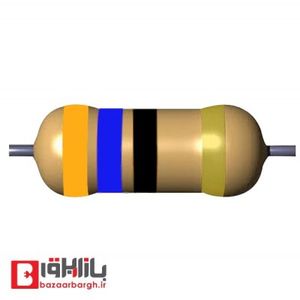 مقاومت 36 اهم 1/4 وات 5 درصد (بسته 50 عددی)
